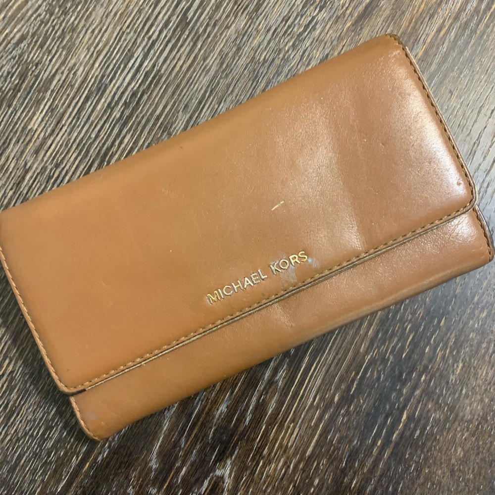 Michael Kors Brown Leather Wallet